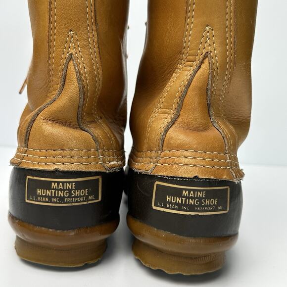 LL Bean Main Hunting Shoe 10”,Women 8 Duck Boot Excellent ! - Picture 9 of 16